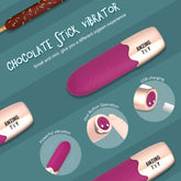 Chocoate stick vibrator(TWO COLOUR) “Candice” SHD-H012